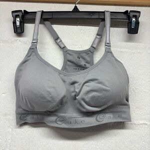 Cake Gray Maternity/Nursing Bra sz small grey
